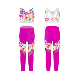 Conjunto de Yoga de Talla Grande para Mujer, de Secado Rápido y Transpirable, de 2 Piezas, Personalizable con Cintura Elástica y Logotipo Frontal - Product Image 3