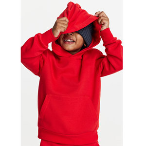 Sudadera con Capucha, Bordado de Flores, Felpa de Algodón, Suéter de Punto, Manga Larga, Color Rojo - Product Image 1