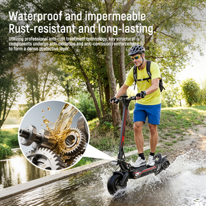 Trottinette électrique Zwheel 3000W *2 Moteur sans balais Pliable en aluminium Lumières LED Frein à disque Unisexe Commutateur Urbain - Product Image 6