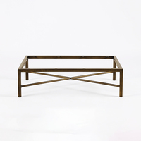 Pieds de table en fonte dorée de luxe moderne pour bureau, salle à manger, cuisine, hôtel, extérieur, hôpital, parc - Application polyvalente