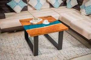 Vente en gros Dessus de table en bois époxy rivière unique de haute qualité Dessus de table décoratif de salon Dessus de table Vente en gros - Product Image 4