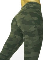 Women High Waisted Compression Sublimation Printed Thick Knee-Length <b>Legging</b> <b>with</b> Side and Back <b>Pockets</b> - Product Image 2