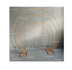 Nuevo diseño forma redonda telón de fondo mayor calidad tamaño personalizado hierro telón de fondo para decoración del banquete de boda - Product Image 1