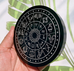 Placa de obsidiana negra pulida con espejo de forma redonda natural al por mayor rebanada de obsidiana negra para decoración del hogar - Product Image 5