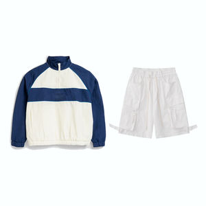 Ropa personalizada, Jersey holgado de 4XL, cortavientos, cremalleras de cuarto, chándal de retazos, conjunto de dos piezas de longitud completa - Product Image 1