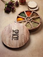 Tempat Bumbu Tradisional Berkualitas Tinggi, Elegan, Dapat Disesuaikan, Aman untuk Mesin Cuci Piring, Cuci Tangan Saja, Buatan Tangan untuk Memasak Sehari-hari
