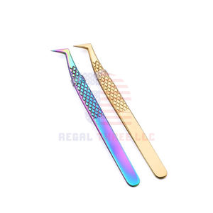 Wholesale Private Label <b>Eyelash</b> Tweezers Extensions Volume <b>Eyelash</b> Extension <b>Eyelash</b> Tweezers with Box & Different Colors Tools - Product Image 4