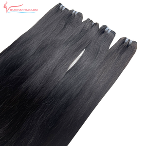 Cheveux raides naturels noirs cheveux humains vietnamiens doublement étirés longueur personnalisée 4 - 40 pouces extensions de cheveux en gros - Product Image 3