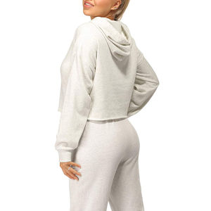 เสื้อมีฮู้ดโอเวอร์ไซส์สำหรับผู้หญิงเสื้อมีฮู้ดโอเวอร์ไซส์ผ้าฝ้ายออกแบบได้ตามต้องการโลโก้ออกแบบได้ตามต้องการ - Product Image 5