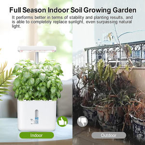 Pot intelligent avec système hydroponique intelligent, pot de fleurs pour plantes d'intérieur, lumière pour plantes, <span class=keywords><strong>pots</strong></span> de fleurs paresseux - Product Image 5