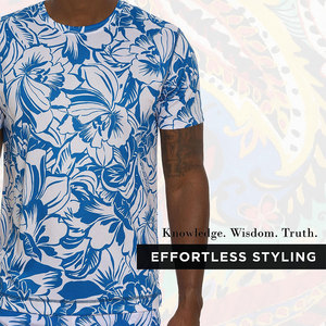 Camisetas Casuales para Hombre, Sublimadas, Ecológicas, de Poliéster/Algodón, Secado Rápido, Transpirables, con Estampado Gráfico Personalizado, Cuello Redondo - Product Image 4