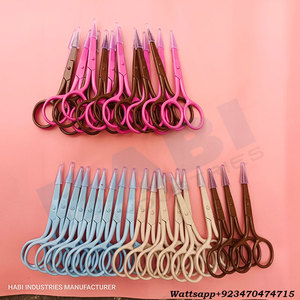 Full Color Embroidery Straight Mini Right-Handed Industrial Smooth Stainless Steel Sharp Precision Beauty Scissors <b>Sewing</b> Craft - Product Image 3