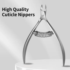 High Quality Professional Nail Care Manicure Pedicure Stainless Steel Double Spring Cuticle Nippers - Product Image 6
