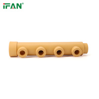 Фитинги ipan, прямые продажи, полипропиленовые фитинги, DIN 8077/8078 PPR, фитинги 32-63 мм, желтые четырехходовые коллекторы, пластиковые фитинги PPR