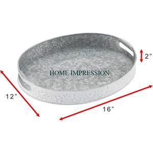 Plateau de service alimentaire de haute qualité Décoration de table d'événement d'hôtel Ustensiles de cuisine Vaisselle exclusive Sans danger pour plateau de service alimentaire - Product Image 5