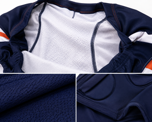 Maillot de football américain personnalisé pour homme, col en V, manches courtes, 100 % polyester, anti-bactérien, à transfert thermique, pour équipe américaine, taille standard, pas cher - Product Image 5