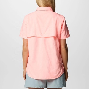 Blusa elegante de algodón de verano de media manga para mujer, botón de alta calidad, informal, personalizado, nuevo diseño, bordado, decoración sólida - Product Image 2