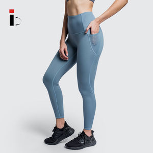 Moda personalizada gimnasio Fitness desgaste malla transpirable personalizado Yoga pantalones bolsillos Yoga Leggings para mujeres 2023/2024 - Product Image 2