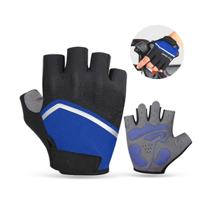 Guantes de impacto de medio dedo personalizados para hombres y mujeres Guantes de ciclismo antideslizantes para ciclismo de montaña - Product Image 5