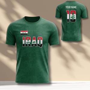 Conjunto de Camiseta de Fútbol de Irak con Nombre y Número Personalizados para la Copa Mundial 2026, Ropa para Fanáticos - Product Image 1