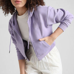 Sudadera Corta Personalizada para Mujer, Sudadera Informal de Tela Suave Lavada, Sudadera Corta con Estampado para Mujer - Product Image 2