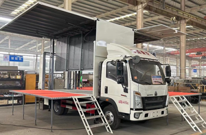 SINOTRUK HOWO 4*2 LHD/RHD Nuevo Camión Escenario Móvil Manual Euro 5 con LED Exterior de 3 Lados Abatibles y Opciones de 18-80m2 - Product Image 4