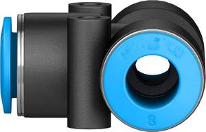 Conector en T de Empuje de Alta Calidad QST-8-50 / QST-8 130804 |   Conector Neumático Resistente para Distribución de Aire - Product Image 2