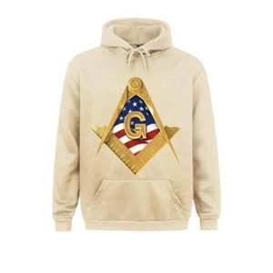 Masonic Regalia Freemason Master Mason Blue Lodge Sudadera con capucha American USA Flag Square & Compass Masonic Hoodies - Product Image 1