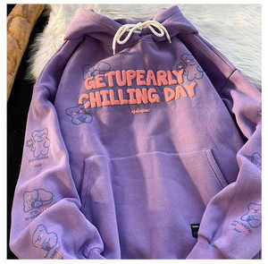 <b>Women's</b> 100% Cotton Winter Hoodie New Style Heavyweight 500GSM Customized Puff Printing 3D Pattern Custom Manufacturer - Product Image 1