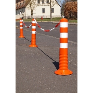 Palo di barriera flessibile in TPE, Ø 70 mm, arancione, attraversabile - Product Image 1