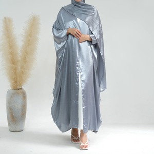 ใหม่Abaya Silky Partyโมร็อกโกCaftanสําหรับผู้หญิงBatwingแขนเสื้อคลุมชุดสวดมนต์Ramadan Eid - Product Image 2