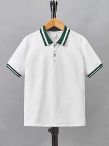 Chemise POLO confortable pour hommes |   Chemise classique à 3 boutons, col à revers, style décontracté, manches courtes, couleur unie, prix bas - Product Image 5