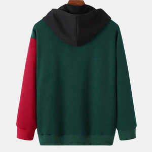 Sweat à capuche décontracté pour homme en coton mélangé de haute qualité, style hiver, automne, couleur unie, logo personnalisé, col à capuche, séchage rapide - Product Image 2