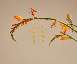 ต่างหูเงินแท้ 925 ทำมือ ประดับด้วยพลอยไฮโดรควอตซ์ธรรมชาติ ขนาด 5 มม. ราคาขายส่ง - Product Image 2