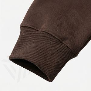 Survêtements pour hommes en molleton, pull uni, couleurs personnalisées, coupe ajustée, logo personnalisé imprimé, OEM, 100% coton, vêtements de sport - Product Image 6