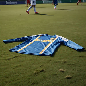 Maillot de football unisexe à ligne rayée haut de football pour jeunes à séchage rapide avec impression par sublimation personnalisable vêtements pour jeunes - Product Image 4