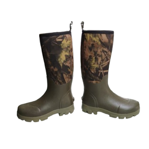 รองเท้าบูตยางลายพรางกันน้ำสำหรับผู้ชาย, รองเท้าบูตยางล่าสัตว์หุ้มฉนวนกันความร้อนสำหรับตกปลากลางแจ้งและการทำฟาร์ม - Product Image 1