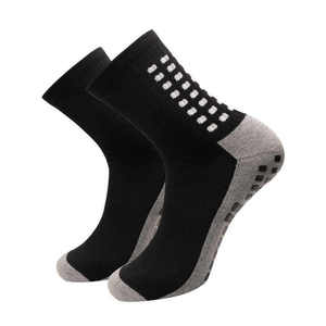 Chaussettes de football de l'équipage antidérapantes personnalisées de qualité supérieure Chaussettes d'entraînement professionnelles épaisses et souples Impression de fond Logo Impression de football - Product Image 5