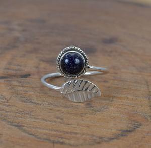 Anillo de Piedra Solar de Plata de Ley 925 Estilo Bohemio, Joyería Hecha a Mano, Regalo de Boda para Mujer - Product Image 2