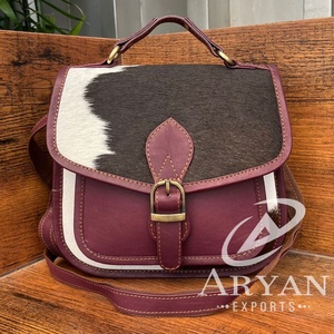 Sacs à bandoulière en cuir de vachette personnalisés Sacs à main occidentaux en cuir véritable pour femmes de grande qualité Sac à main de créateur de luxe - Product Image 1