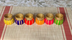 Dholak chauffe-plat bougeoirs mariage indien retour cadeaux maison jardin décor Diwali fête tendance pendaison de crémaillère en vrac faveur - Product Image 6