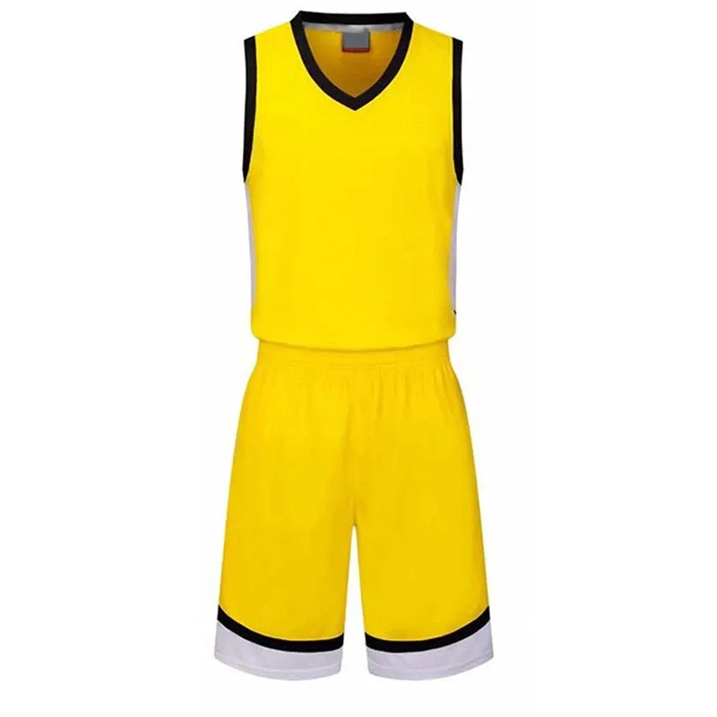 Diseño personalizado de color sólido de los hombres de manga corta de baloncesto Jersey uniforme de bajo precio Venta caliente uniforme de baloncesto