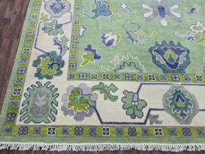 พรมขนสัตว์ชั้นดีขนาด3X5ฟุตสีขาวถักด้วยมือแบบนามธรรมสำหรับห้องนั่งเล่นหรือห้องรับประทานอาหาร - Product Image 4