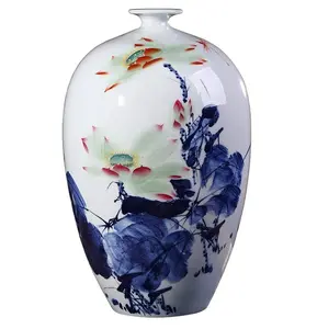 Thiết kế sáng tạo Flower in Vase cho trang trí nội thất Glossy hoàn thiện gốm Flower Vase phòng khách trang trí nội thất