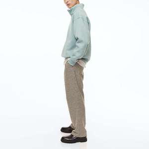 OEM Casual liso personalizado bordado sudadera media cremallera polar algodón Sudadera con capucha para mujer sudadera con hombros caídos - Product Image 6