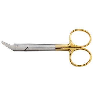 กรรไกรสำหรับทันตกรรมกรรไกรผ่าตัดทางการแพทย์เครื่องมือตัดลวดสลิง12.5ซม. หัวโค้งตรงสแตนเลส - Product Image 3