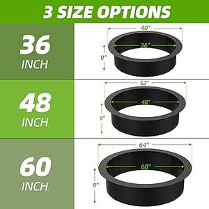 Factory Price Firepit <b>Ring</b> Galvanized Steel With High Temperature Paint Smokeless Mini Firepit <b>Burner</b> Campfire Wholesales OEM - Product Image 5