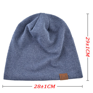 Bonnets chauds d'hiver pour hommes et femmes, bonnet doublé en polaire, bonnet en tricot doux et chaud, bonnet de ski, vente en gros - Product Image 3