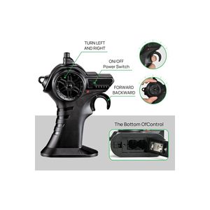 2.4GHz Full Function <b>LED</b> <b>Lighted</b> Rechargeable RC Off-Road Car Remote Controlled Green/<b>Blue</b> Ages 6+ Made in TR Socket Type C - Product Image 6