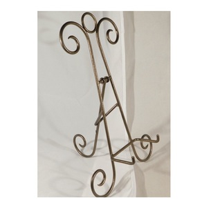 Chevalet de dessin de style industriel Chevalet trépied en métal réglable Artistes pour la peinture Mini chevalet en métal noir sur toile, oeuvres d'art - Product Image 6